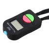 200 шт. Цифровая рука Tally Golf Counter Electronic Ручной Clicker Syred Security Безопасность Бегущая клицера вверх вниз по шее ремешком DH5455