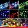 LED Fairy Light Strings 10M 100LED 16色USBロープチューブストリングライトクリスマスIP65防水ホームガーデンヤード装飾用リモートタイマーロープ