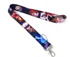 KeyChain 10PCS Cartoon Anime Jujutsu Kaisen Neck Strap Lanyards ID Abzeichen Halter Seil Anhänger Telefon Zubehör Kleine Großhandel