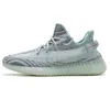 $ 50 2021最高品質のゼブラYeezel反射靴