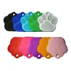 Wholesale 100Pcs Custom Tags Personalized 3D Pet Dog Collar Accessories Engraved Cat Puppy ID Paw Name Tag Pendant plate Y200515