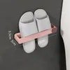 Wall Mounted Shoe Rack Organization Punch-free Shoes Hanger rails hooks Slippers kitchen Storage Racker Shelf Hanging Holder Bathroom Organizer