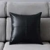 Cushion/Decorative Pillow Sofa Long Bench Pad 45x45cm PU Leather Home Bedding Room Sleeping Bed Cushion