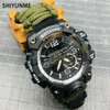 Shiyunme G Style Watches Hommes Military Army Mens Watch Sport Sport Sport Double affichage Male Relogo Masculino G1022 Male
