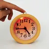 Autres horloges Accessoires Veilleuses pour chambres d'enfants Bois Réveil silencieux Quartz numérique Pointeur rond Chevet Réveil Led Bureau Orna