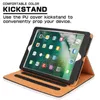 Mjukt läder plånbok Standflipväska Smart Skydd med kortplats för ny iPad 9,7 AIR 2 3 4 5 6 7 AIR2 PRO 10.5 Mini