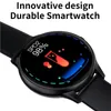 K21 Toque Com Full Touch Smart Relógio Corpo Medição de Temperatura Coração Monitor de Oxigênio Monitor de Oxigênio Lembrete Rastreador de Fitness Smartwatch