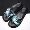 Tofflor Mäns Fashion Beach Sandaler Non-Slip Home Flip Flops Sommar Inomhus och Utomhus Mens Slide Män