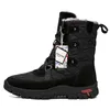 Big Size 38 48 Mens Snow Boots High Tube Winter Outdoor Warm pluche casual schoenen voor mannen Laceup Antiskid Boots Retro2161601