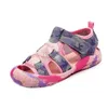 Children Summer Beach Sandals Boys Camouflage Sports Mesh Sandals Girls Breathable Cool Sandals Baby Barefoot Shoes 210713