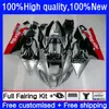 Red silver hot Motorcycle Fairings For Aprilia RSV 1000 R 1000R RSV1000R Mille RV60 Cowling 9No.21 RSV-1000 RSV1000 R RR 03 04 05 06 RSV1000RR 2003 2004 2005 2006 Body Kit