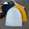 Visrover Tavşan Kaşmir Unisex Kadın Kış Şapka Lurexsequin Sonbahar Beanies Ile Sıcak Kürk Skullies 211119