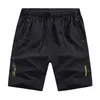 MANTLCONX Oversize 8XL-10XL Summer Leisure Shorts Quick Drying Jogger Zipper Pockets Short Pants Male Elastic Boardshorts 210629