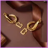여성 귀걸이 디자이너 귀걸이 귀걸이 럭셔리 디자이너 쥬얼리 편지 레이디 망 패션 파티 결혼 선물 Boucles D 'Oreilles D221106F