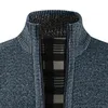 Suéter grueso informal de negocios de invierno para hombre, cárdigan para hombre, prendas de punto ajustadas, prendas de vestir, suéter cálido de otoño, jersey para hombre M-4XL 211221