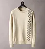 2024 Hot Mens tröja Fashion Högkvalitativ herrvridning Knit Bomull Jumper Pullover Långärmningsbrev Tryckta designtröjor