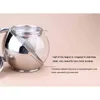 500mlのステンレス鋼のガラス球の花ティーポット、コーヒーのティーポット便利な注入者のオフィスホーム、花茶セットPuer Kettle 210621