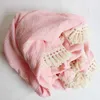 Pamuk muslin kız bebek erkek battaniye doğumlu kundak sargı püskül alıcı bebek uyku yorgan yatağı kapak 210907258k