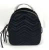 Famous designer brand new girl women school bag velour springs backpack shoulder bag handbag high quality274V