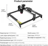 Stampanti M40 Incisore laser 40w Macchina da taglio per incisione CNC per metallo Legno 5.5W Potenza di uscita Stampante per marcaturaStampanti StampantiStampanti Roge