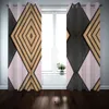 2021 3d fönster gardin blackout stereoskopiska gardiner för vardagsrum sovrum kök cortinas draperier