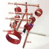 NXY Sex Vuxen leksak RVS SPREADER BAR Lederen Harnas hand Enkelboeien Metalen Bondage Hoofdsteunen Frame Volwassen Spelletjes Gereedschap Voor Koppels1216