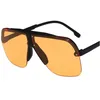 Women & Men Sunglasses Rimless Pilot Sun Glasse Rivet Design Goggles Anti-UV Spectacles Retro Eyeglasses Adumbral A++