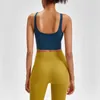 LU-254 Ropa de gimnasia Mujeres Ropa de yoga Ropa interior Align Tanks Camis Sujetador deportivo a prueba de golpes Fitness Workout U Back Sexy acolchado Tops Chaleco