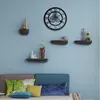 European Retro Gear Wall Clock Decoration Creative Industrial Style Wooden Three-dimensional Home Living Room Bar Wall Clocks T200601