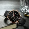 Curren Fashion Casual Wrist Zegarki dla mężczyzn zegar sportowy Zegarek Ze Stali Nierdzewnej Ze Stali Nierdzewnej Zegarek z Luminous Hands Q0524