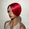 Krótszy koronkowy bob peruka 100% ludzkich włosów w różnych kolorach i stylu