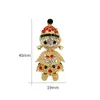 Retro Legering Santa Claus Party Gunst Kerstboom Broche Decorations Kleding Schoenen Hoeden Accessoires Badge