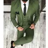 Nieuwste Jas Pant Designs Beige Mannen Pak Prom Tuxedo Slim Fit 3 Stuk Bruidegom Bruiloft Pakken Voor Mannen Custom Blazer Terno Masucclino X0909