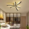 Plafonniers noir/blanc moderne Led pour salon chambre salle d'étude Plafondlamp 110-220V luminaires pour la maison
