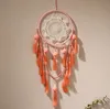 الأحلام الأجنبية شرابة النسيج dreamcatcher الأزياء ريشة حلم الماسك الحرف اليدوية قلادة الجدار شنقا غرفة الديكور المنسوجة HHC6629