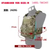Tactical AVS Vest Plate Carrier Multicam 500D CORDURA Standard Edizione limitata (Dimensione: M Vita Fit: 37-41 pollici) Giacche da caccia