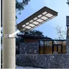 150W 200W 250W 300W Solar Street Lamp Colorful White Light Motion Sensor Waterproof IP65 Wall Outdoor Landscape Garden Light with pole