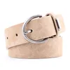 Belts Elegant Women Belt High Quality Scrub Fine Imitation Leather Alloy Pin Buckle Business Affairs Casual As696