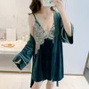 lingerie femme verte