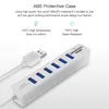 Hubbar för PC High Speed ​​6 Port Mini USB Hub Adapter Splitter SD Card Reader