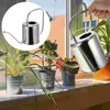 Watering Equipments 1.5L Garden Can Pot Stainless Steel Long Spout