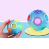 Rainbow Ball Fidget Cubes Leksaker Pussel Magic Balls Stress Relief för barn Vuxna Brain Teasers Games CT23