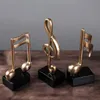 Home Decoration Music Note Crafts Wine Cabinet Art Resin Sculpture 210924