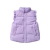 Baby Girls Down Gilets Little Winter Ärmlös Puffer Vest Jackor Kids Causal Warm Waistcoat Barn Ytterkläder Jooks 211011