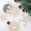 Jul Snowflake Star Cotton Rope Pendant Nordic Ins Pure Color Woven Coaster Placemat Isolated Mat Bowl Mat YL379