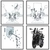 Motorcykel Vindruta Universal för R1200GS F850GS G310R R1150R F800S MT09 MT07 CB500X NC700X NC750X vindruta