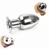 8 Sizes Enemator Anal Toys Stainless Steel Butt Dildo Plug with Hole Backyard Plugs Metal Cleaner Anus Dialtors Sex Toy for Adult Game HH-78