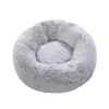 Kennels & Pens Thick Cutton Round Pet Dog Bed Super Soft Long Plush Pets Cat Mat Cats Nest Winter Warm Sleeping Dogs Kennel Sofa