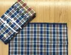 12pcs / lot classico Vintage Plaid Stripe Haskerchief Hanky ​​uomo tasca quadrati 100% cotone business casual tovagliolo casual