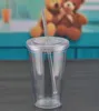 A mais recente caneca de leite de café de 16oz, copo de gelo transparente de verão, uma variedade de estilos para escolher, suporte para logotipos personalizados